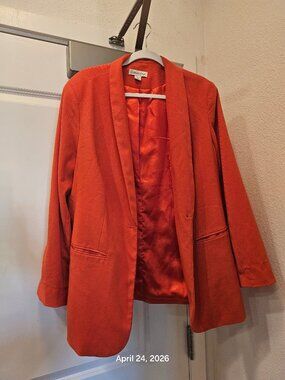 Coldwater Creek Orange Blazer